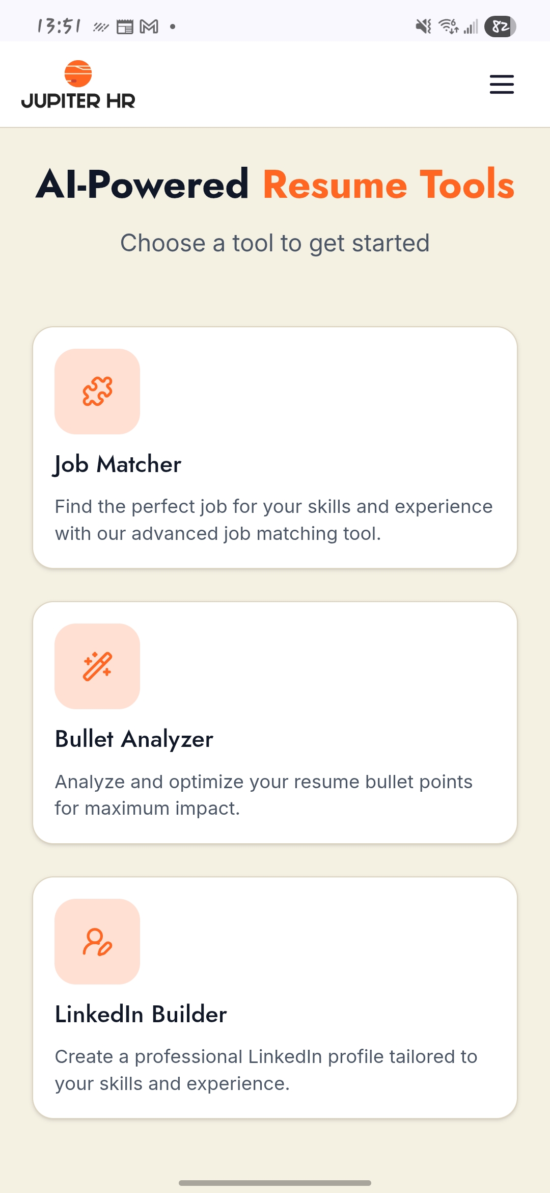 Resum-Aid screenshot